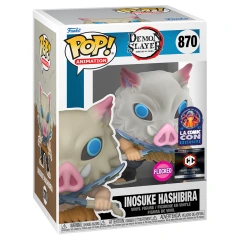 #870 - Demon Slayer - Inosuke Hashibira (flocked)(Chalice Collectibles Exclusive) (2023 L.A. Comic Con Exclusive) Pop!